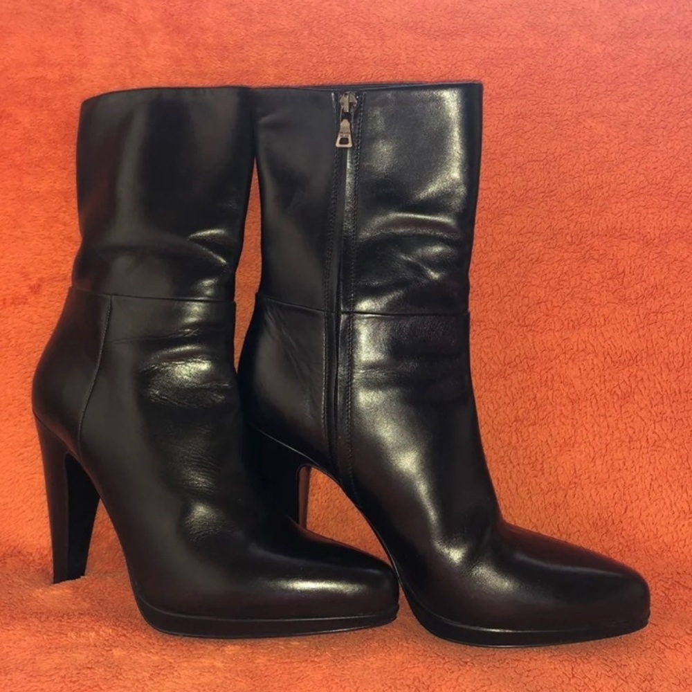 PRADA LEATHER BOOTIES